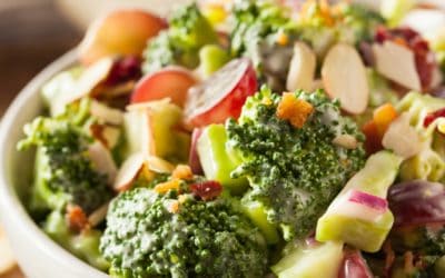 High Protein Vegetarian Broccoli Salad
