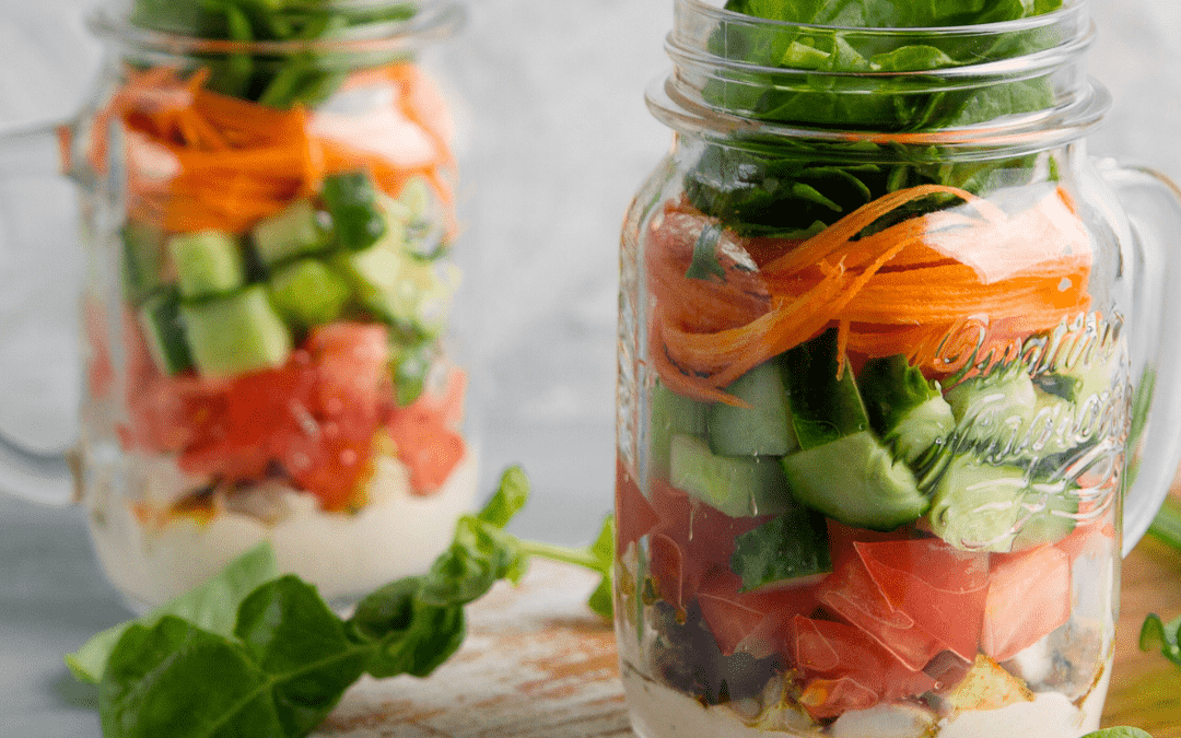 Satisfying High-Protein Summer Mason Jar Salads